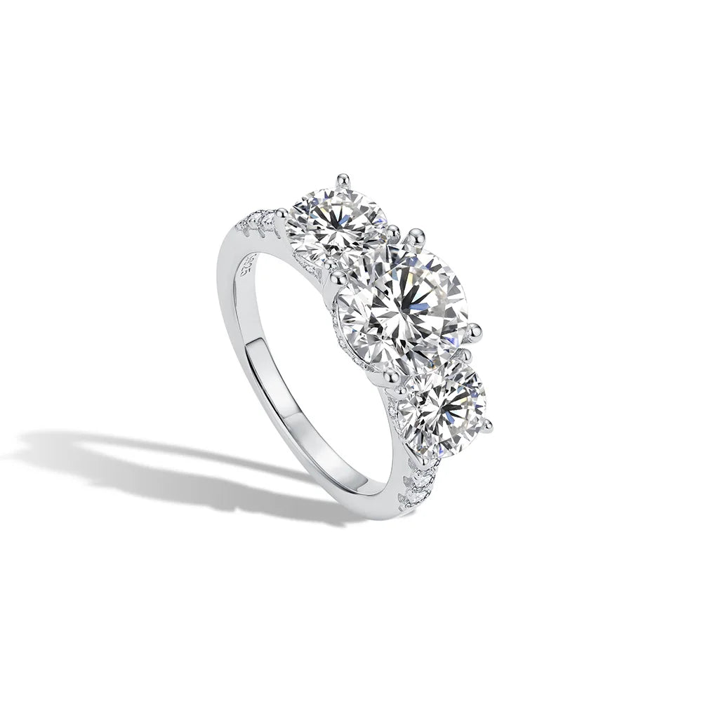 NEVE 2ct Eternal Trio Round Ring