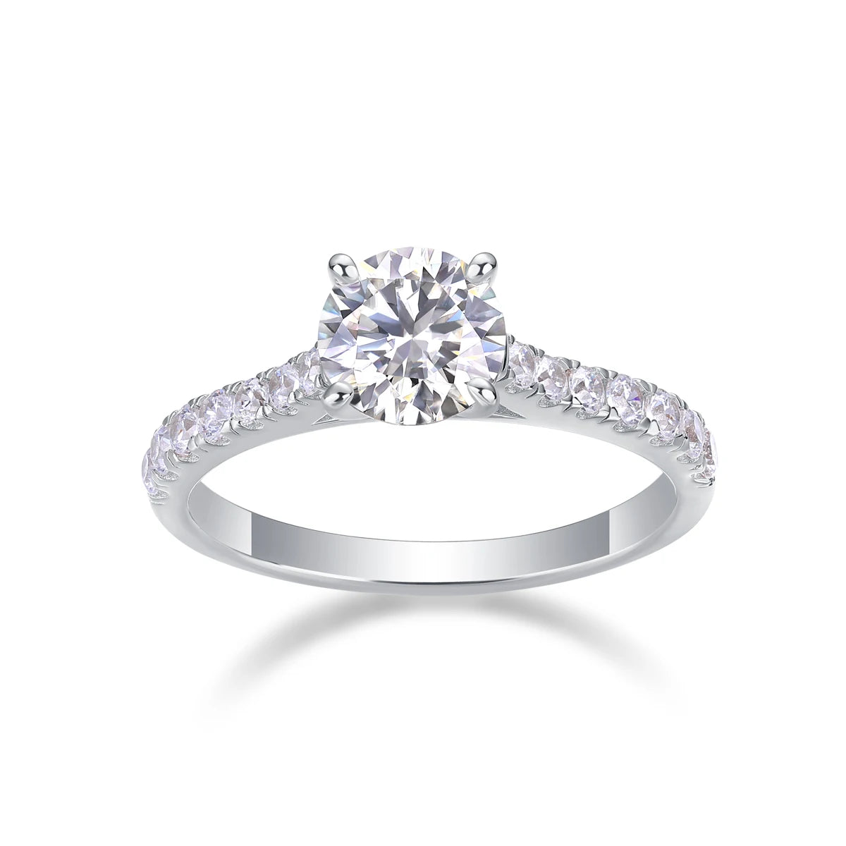 NEVE 1ct Round Cut Midnight Whispers