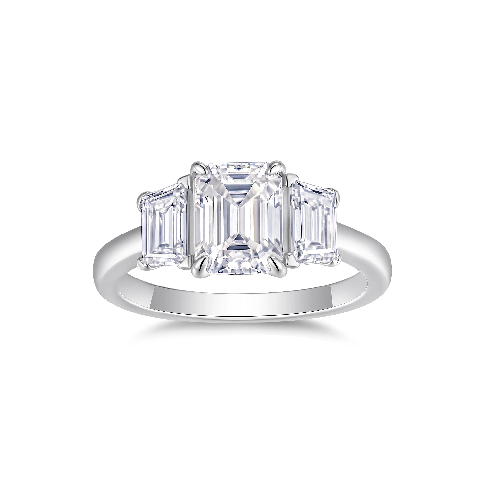 NEVE 2ct Emerald Cut Timeless Luxe Trio