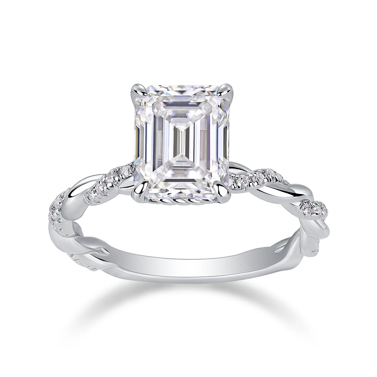 NEVE 3ct Emerald Cut Elegant Vintage Ring