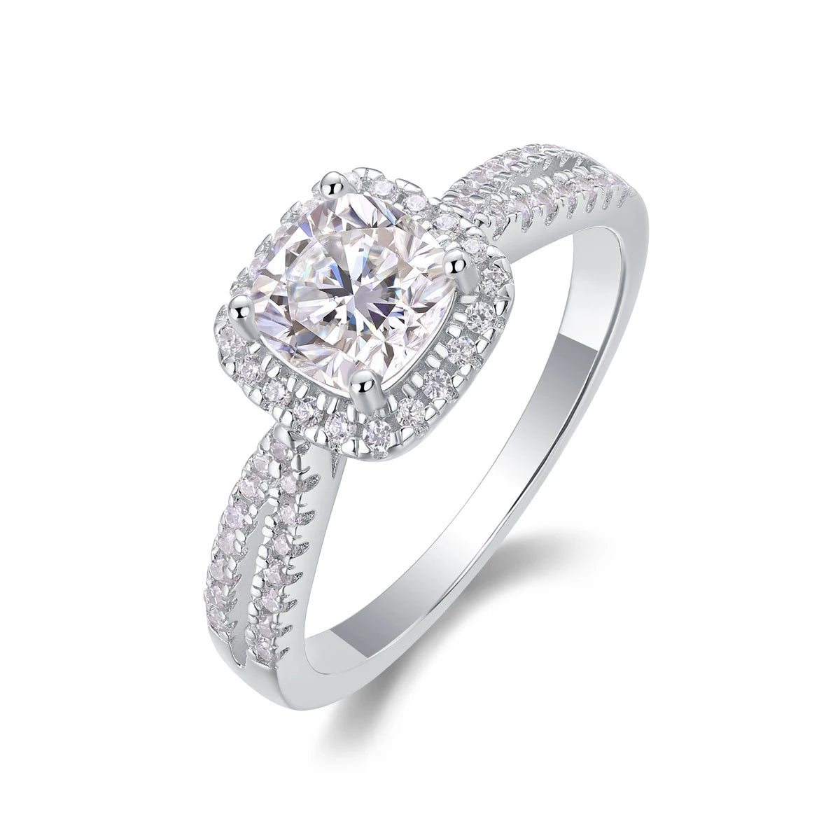 NEVE 1ct Cushion Cut Ethereal Glow