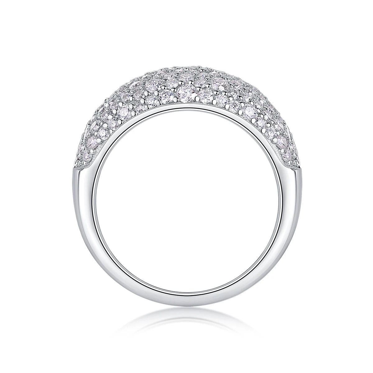 NEVE Round Cut Brilliance Pave Dome Ring