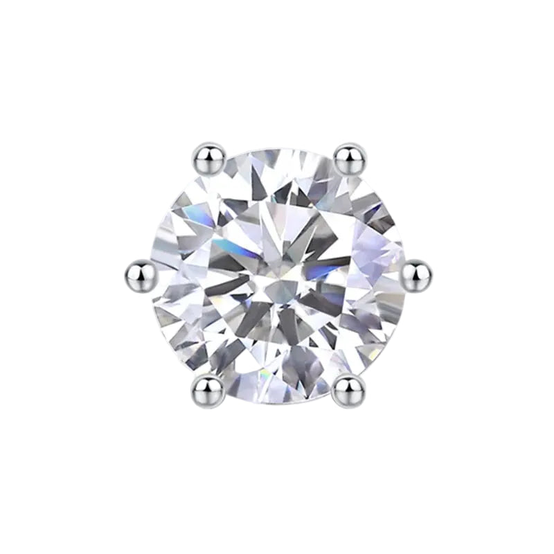 네브 시그니처 라운드 브릴리언트 스터드 귀걸이