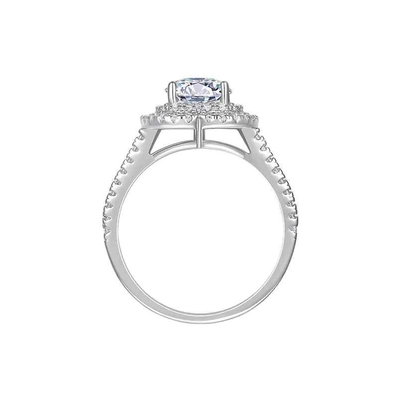 NEVE 1ct Heart Cut Royal Halo Ring