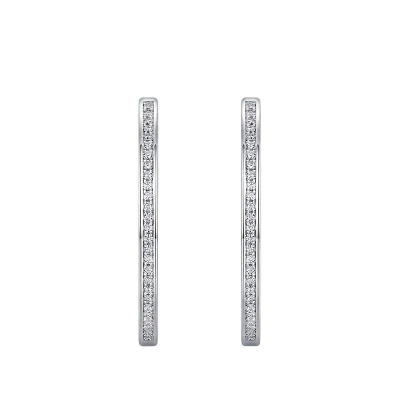 NEVE Heart-Crest Geometric Hoops