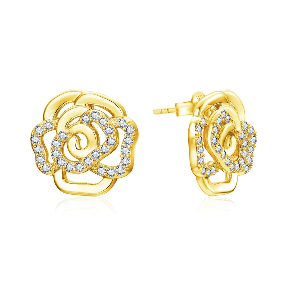 NEVE Enchanted Rose Radiant Stud Earrings