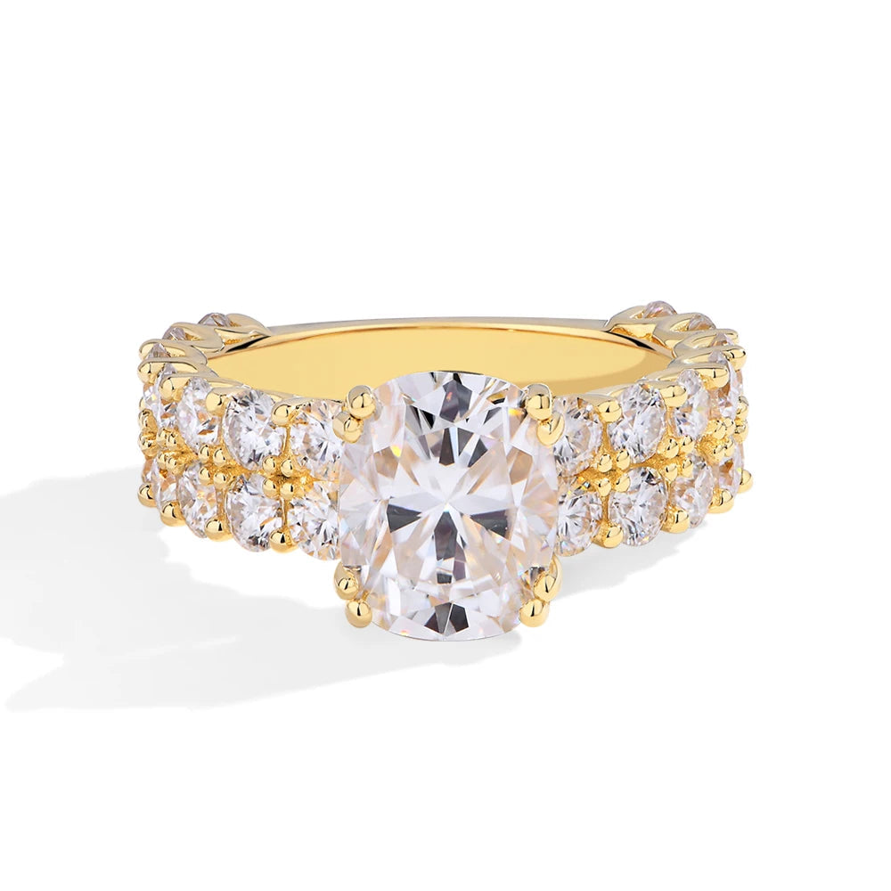 NEVE 5ct Royal Cushion Cut Eternity Ring