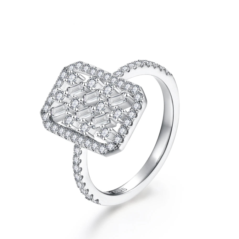 NEVE Luxe Geometric Cluster Ring