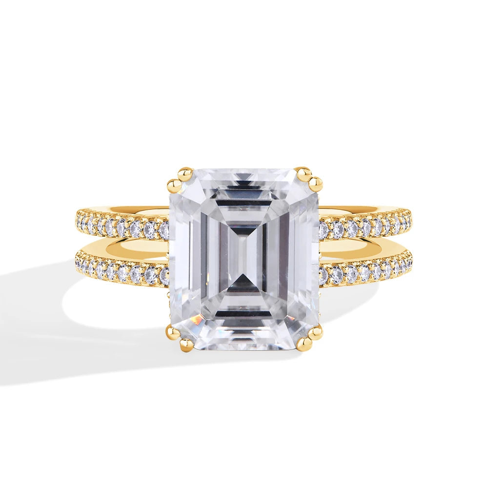 NEVE 5ct Emerald Cut Luxe Ring