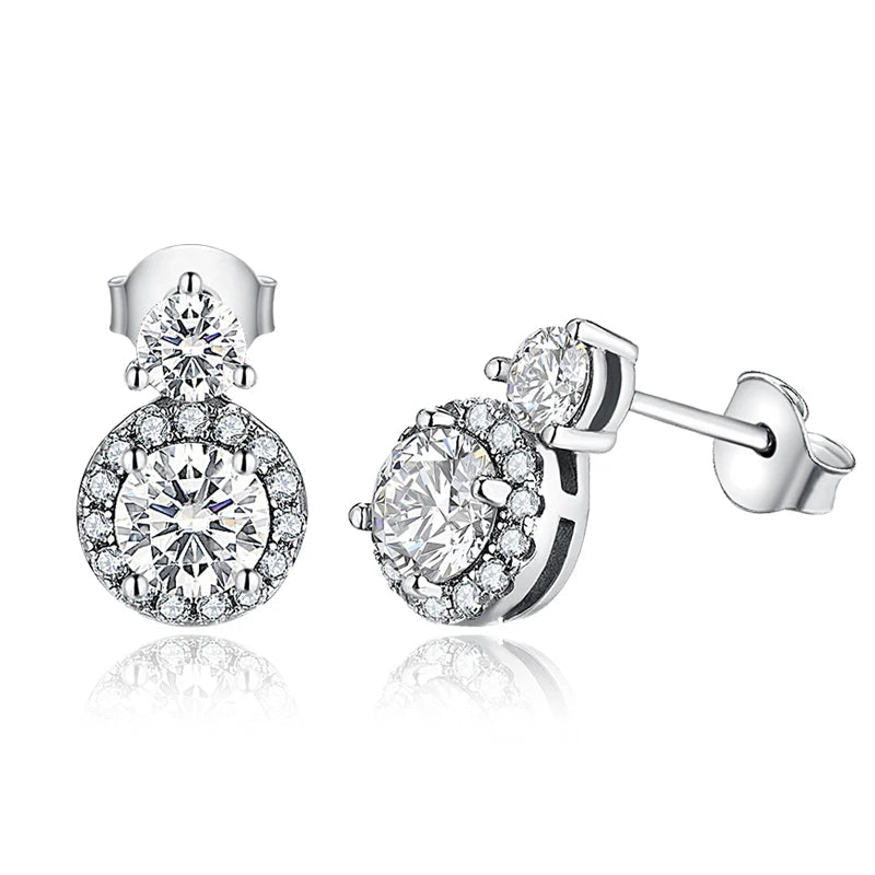 NEVE Celestial Halo Radiant Stud Earrings (1.0ctw)