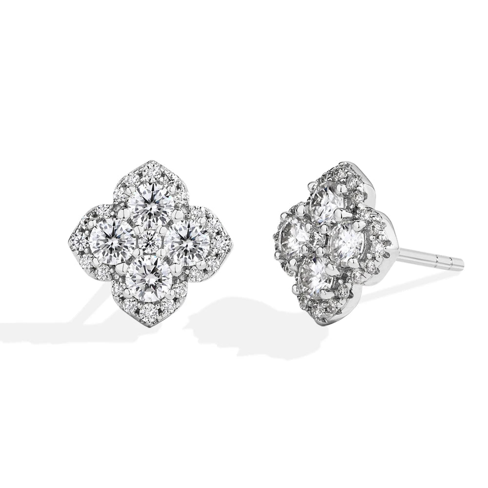NEVE Vintage Floral Radiant Cluster Stud Earrings