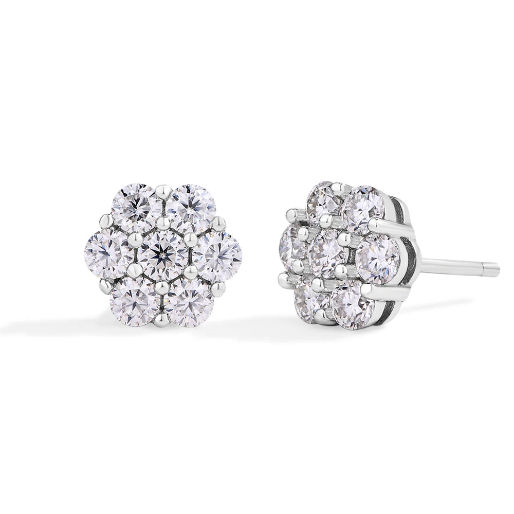 NEVE Floral Blossom Radiant Stud Earrings