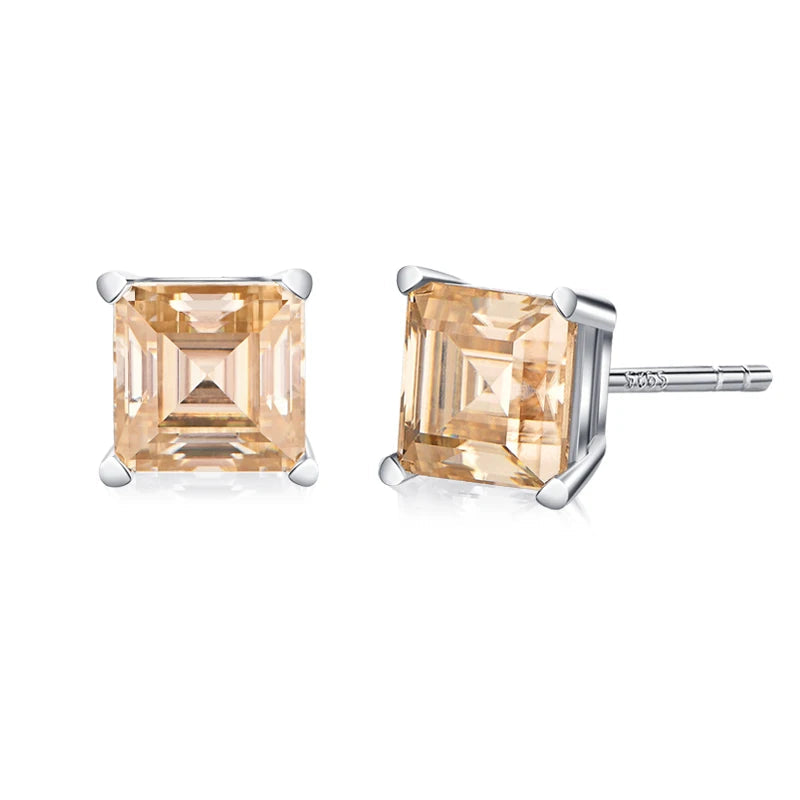 NEVE Radiant Square Yellow Stud Earrings