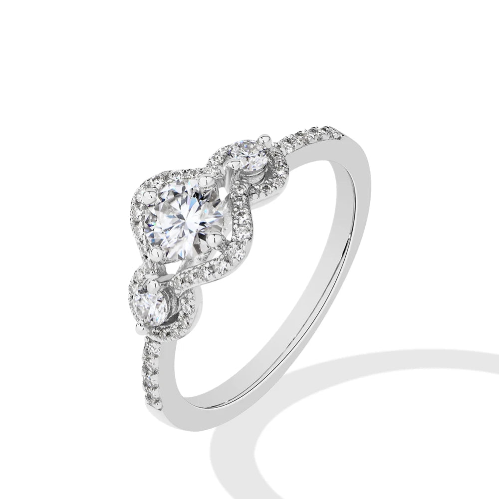 NEVE 0.5ct Petite Trilogy Round Ring