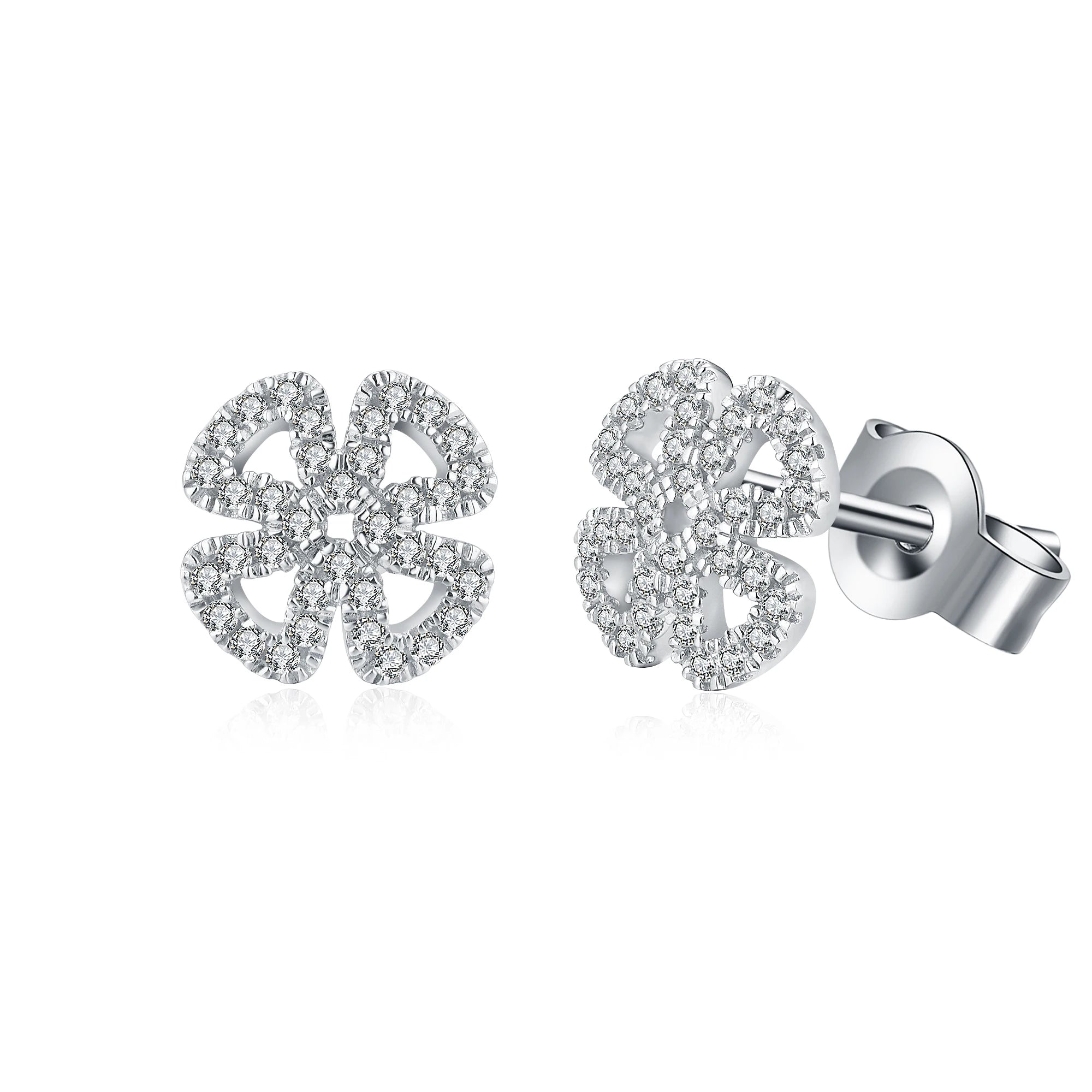 NEVE Eternal Clover Radiant Stud Earrings (1.0ctw)