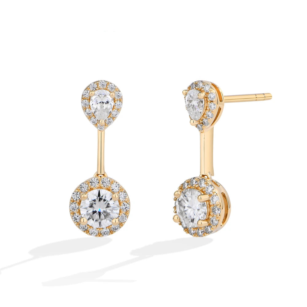 NEVE Celestial Radiant Double Drop Earrings