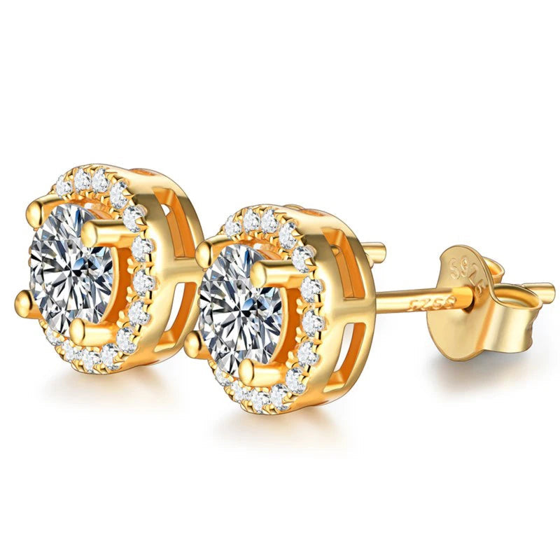 NEVE Majestic Halo Crown Stud Earrings