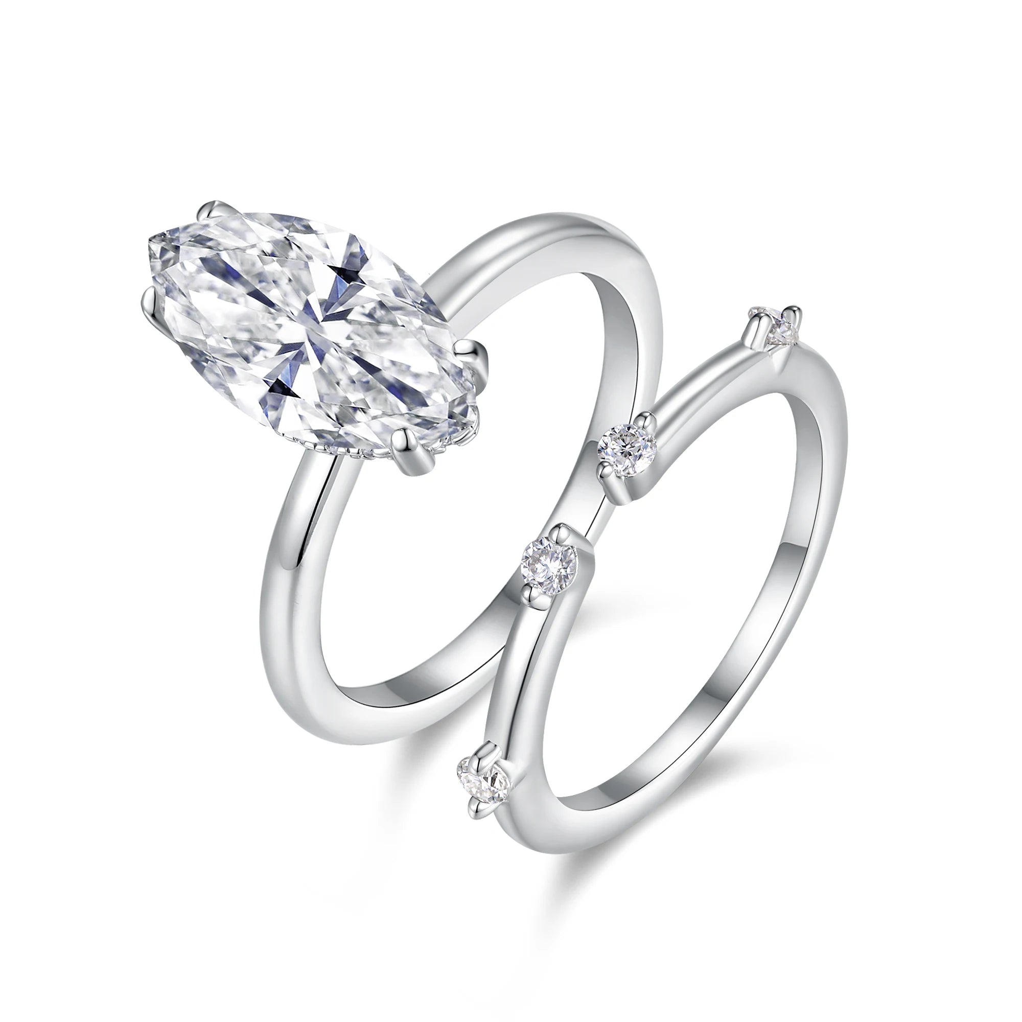 NEVE 3ct Marquise Cut Timeless Elegance Set