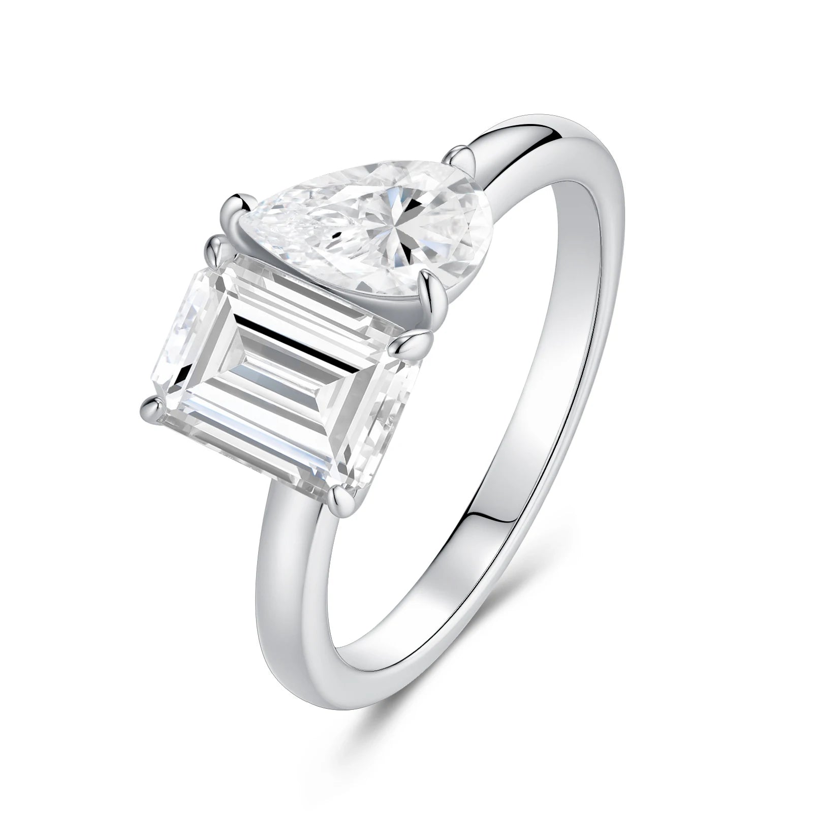 NEVE 2ct Emerald Cut Timeless Trio