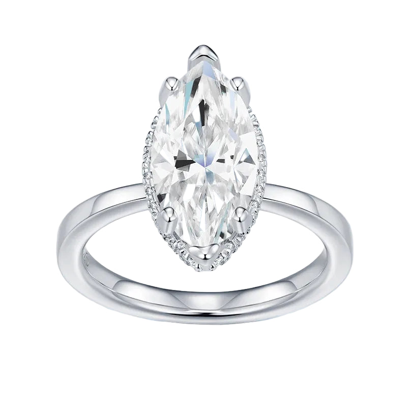 NEVE 2ct Marquise Cut Radiant Halo