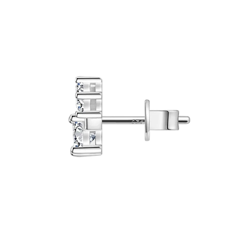 NEVE Three Stones Radiant Studs