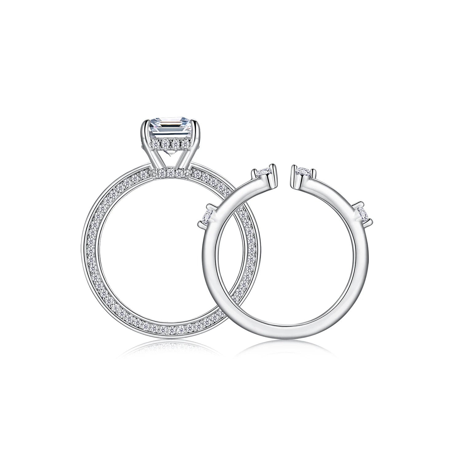 NEVE 3ct Emerald Cut Timeless Duo Set