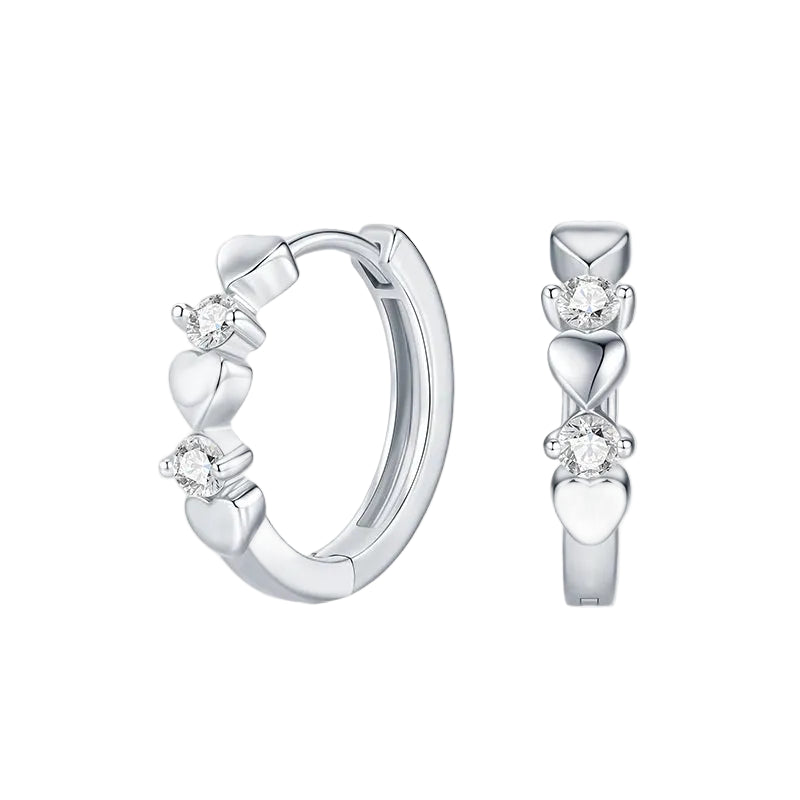 NEVE Trendy Heart Hoops