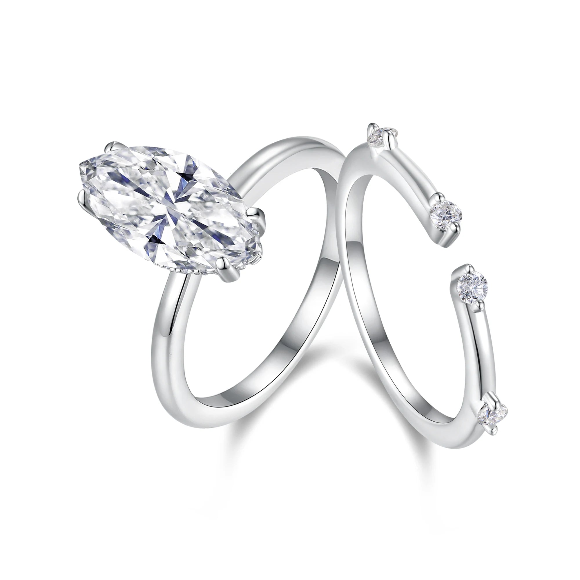NEVE 3ct Marquise Cut Timeless Elegance Set