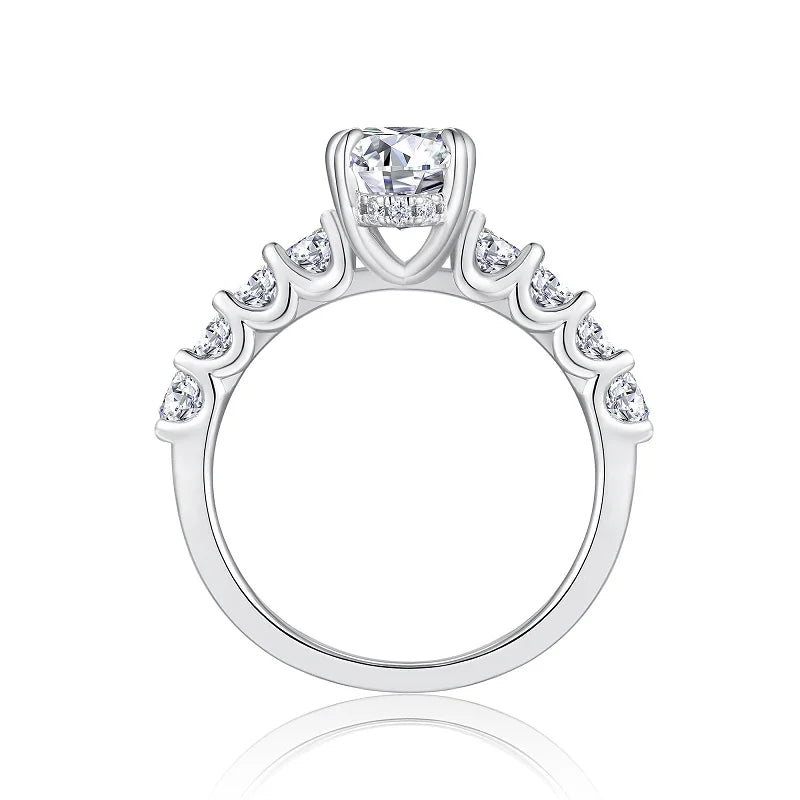 NEVE 4ct Oval Cut Radiant Hidden Halo
