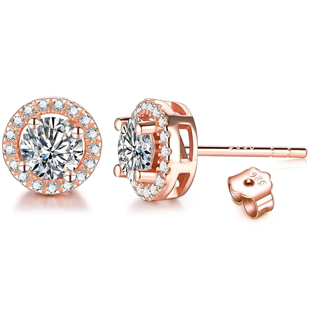 NEVE Majestic Halo Crown Stud Earrings