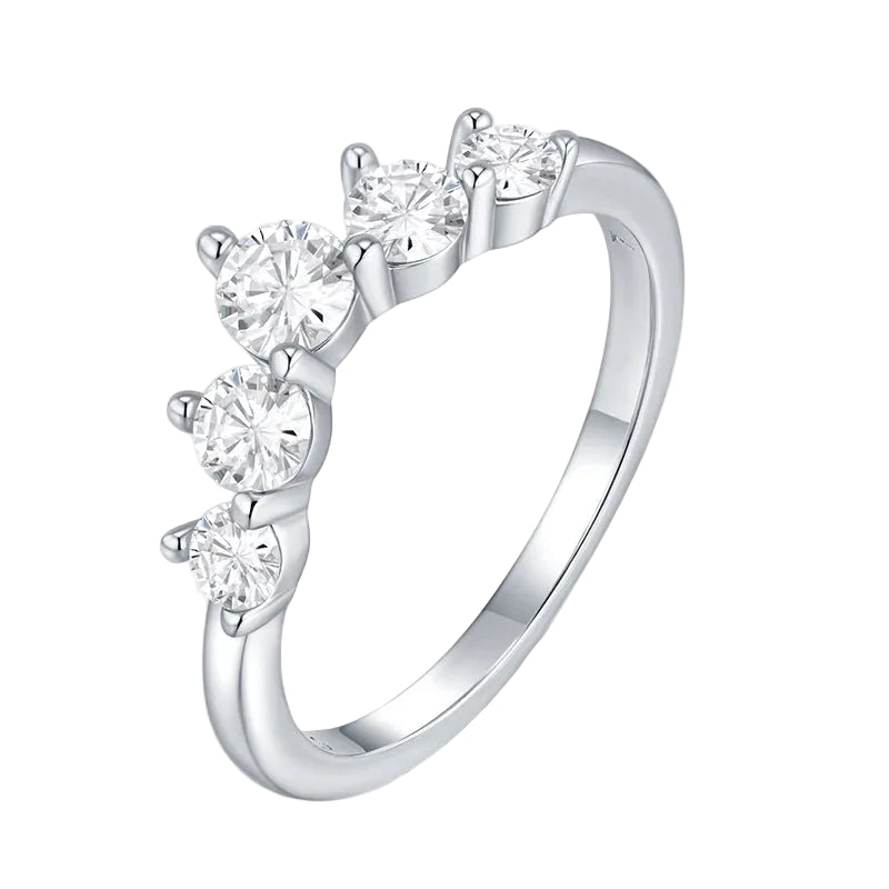 NEVE Round Cut Regal Tiara Crown