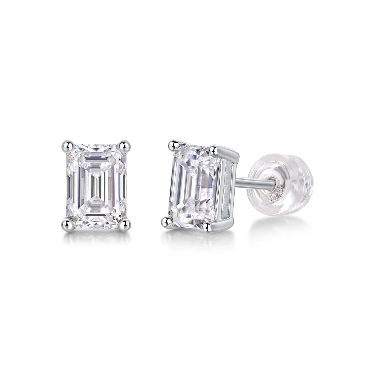 NEVE Emerald Clarity Solitaire Studs