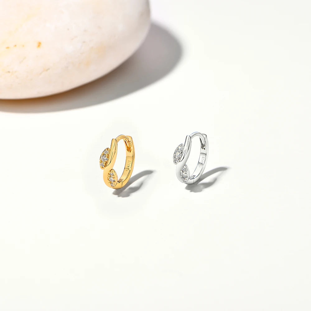 ATTAGEM Moissanite Women Hoop Earrings DVVS1 Real 925 Sterling Silver Classic Pendants For Party Wedding Engagement Fine Jewelry