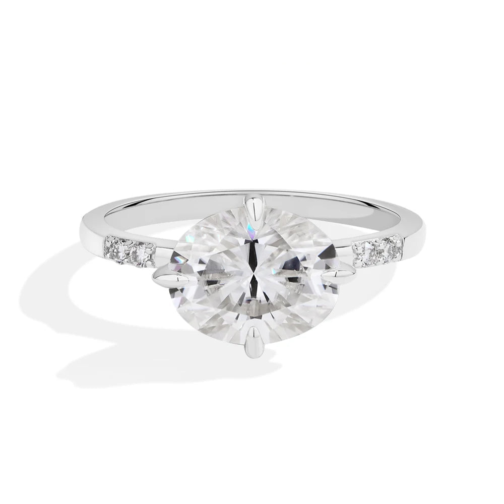 NEVE 4ct Oval Cut Solitaire Ring