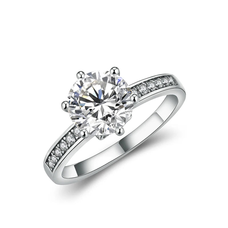 NEVE Classic Pave Solitaire Ring