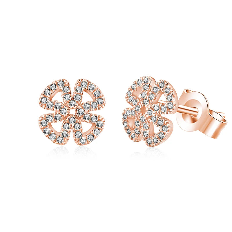NEVE Eternal Clover Radiant Stud Earrings (1.0ctw)