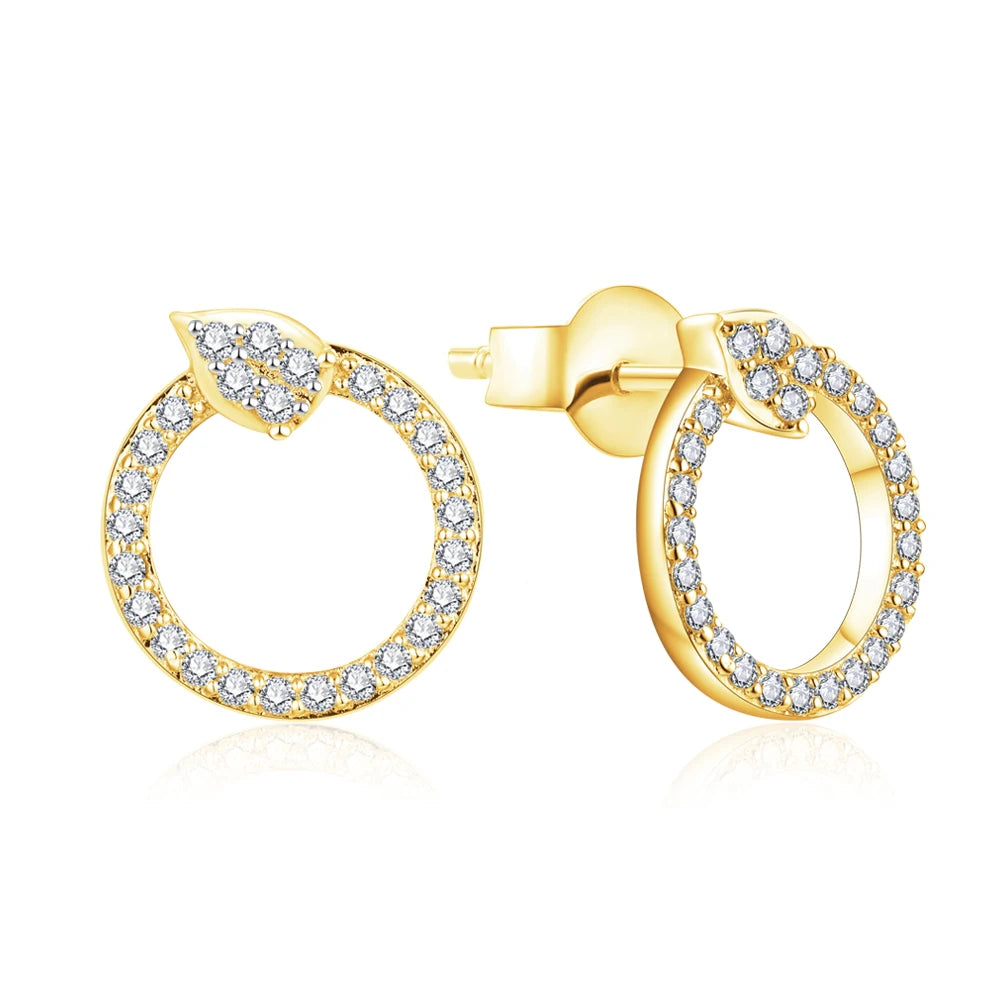 NEVE Eternal Circle Radiant Stud Earrings (1.0ctw)