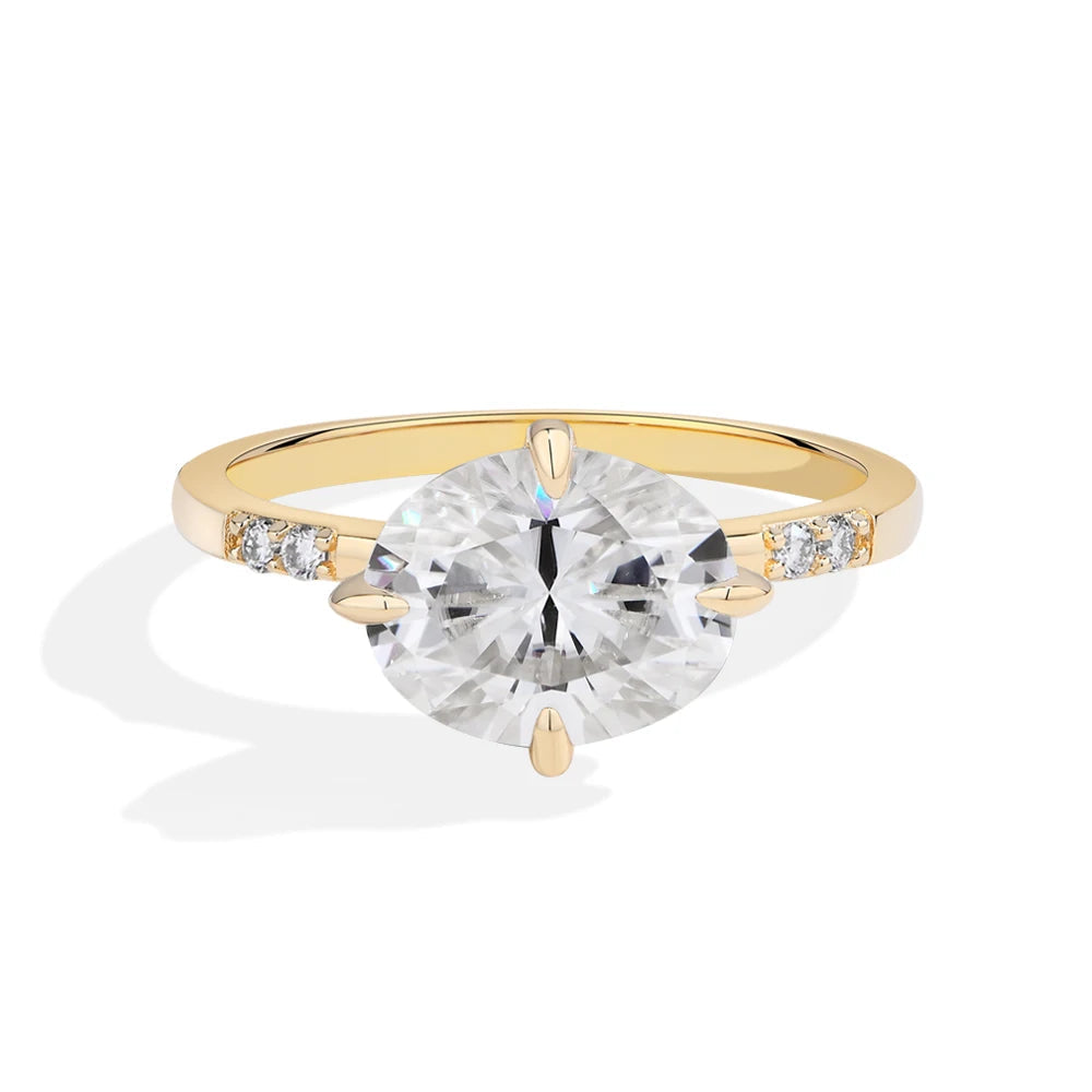 NEVE 4ct Oval Cut Solitaire Ring