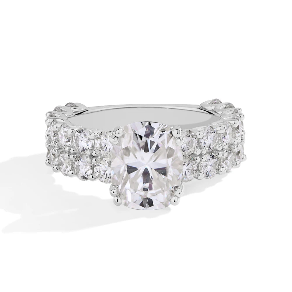 NEVE 5ct Royal Cushion Cut Eternity Ring