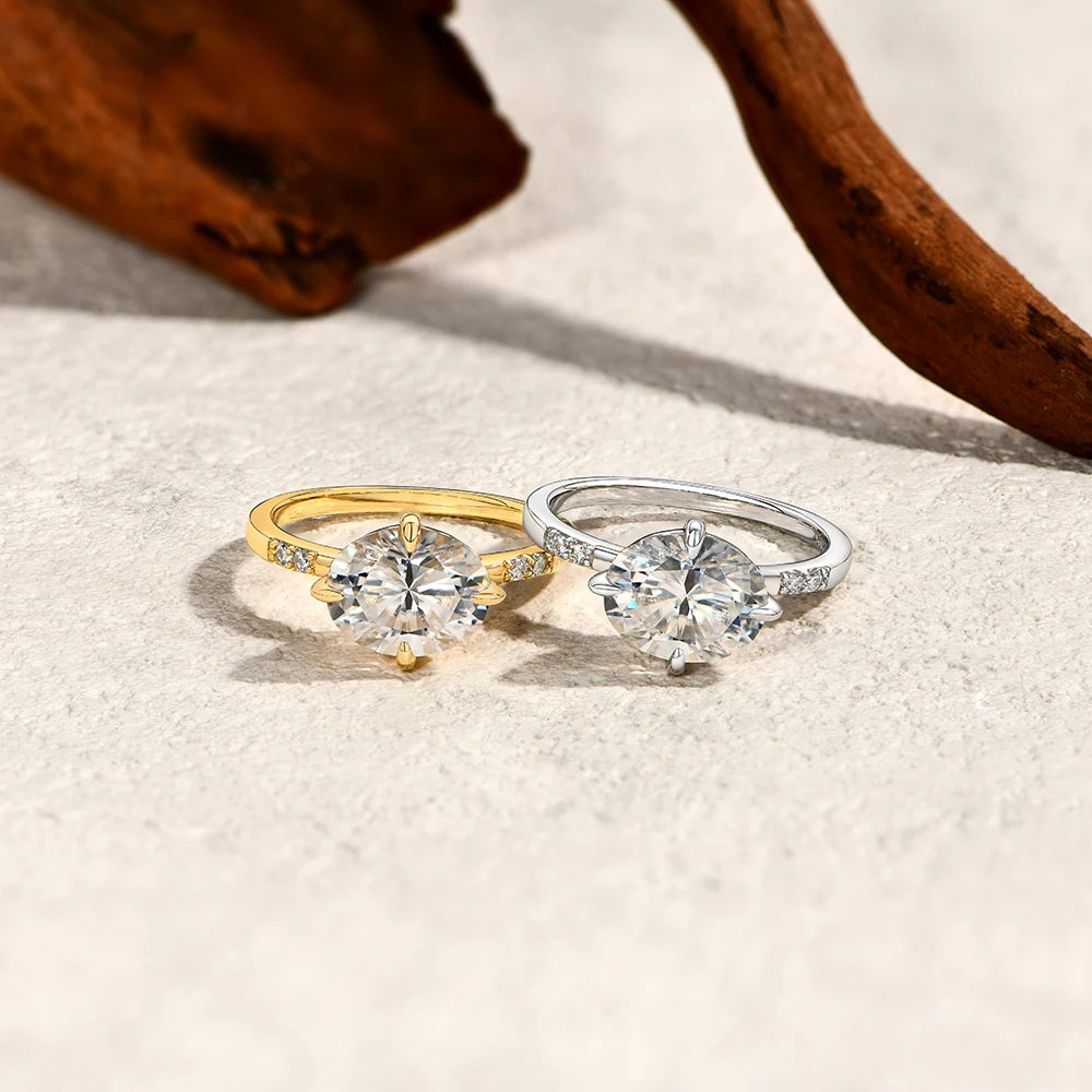 NEVE 4ct Oval Cut Solitaire Ring