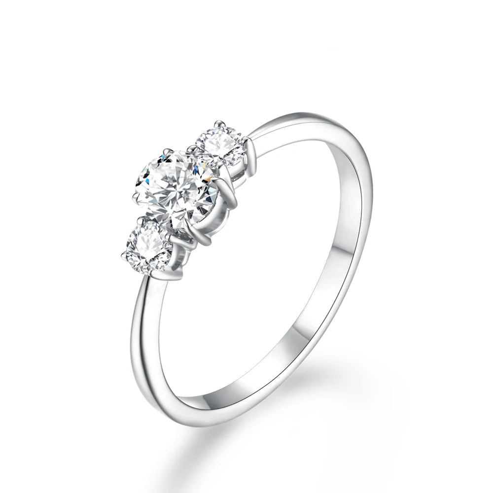 NEVE 1.5ct Radiant Oval Trilogy Ring