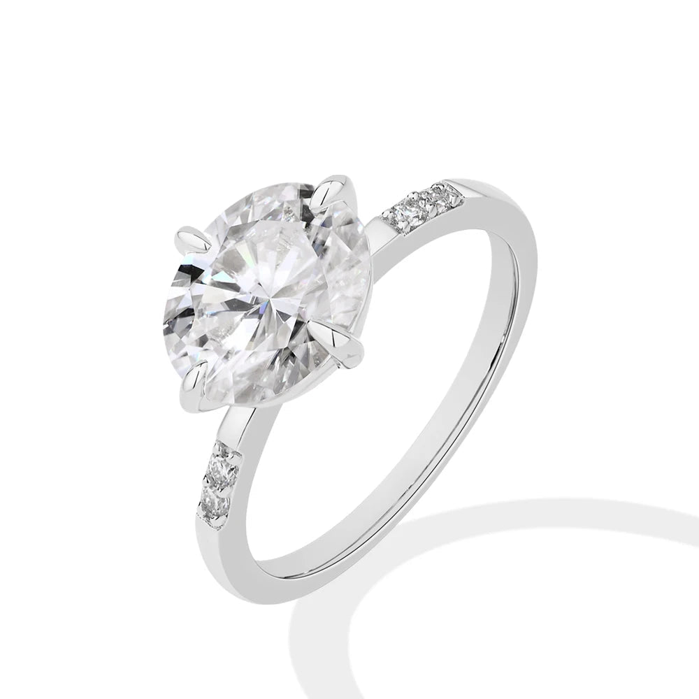 NEVE 4ct Oval Cut Solitaire Ring