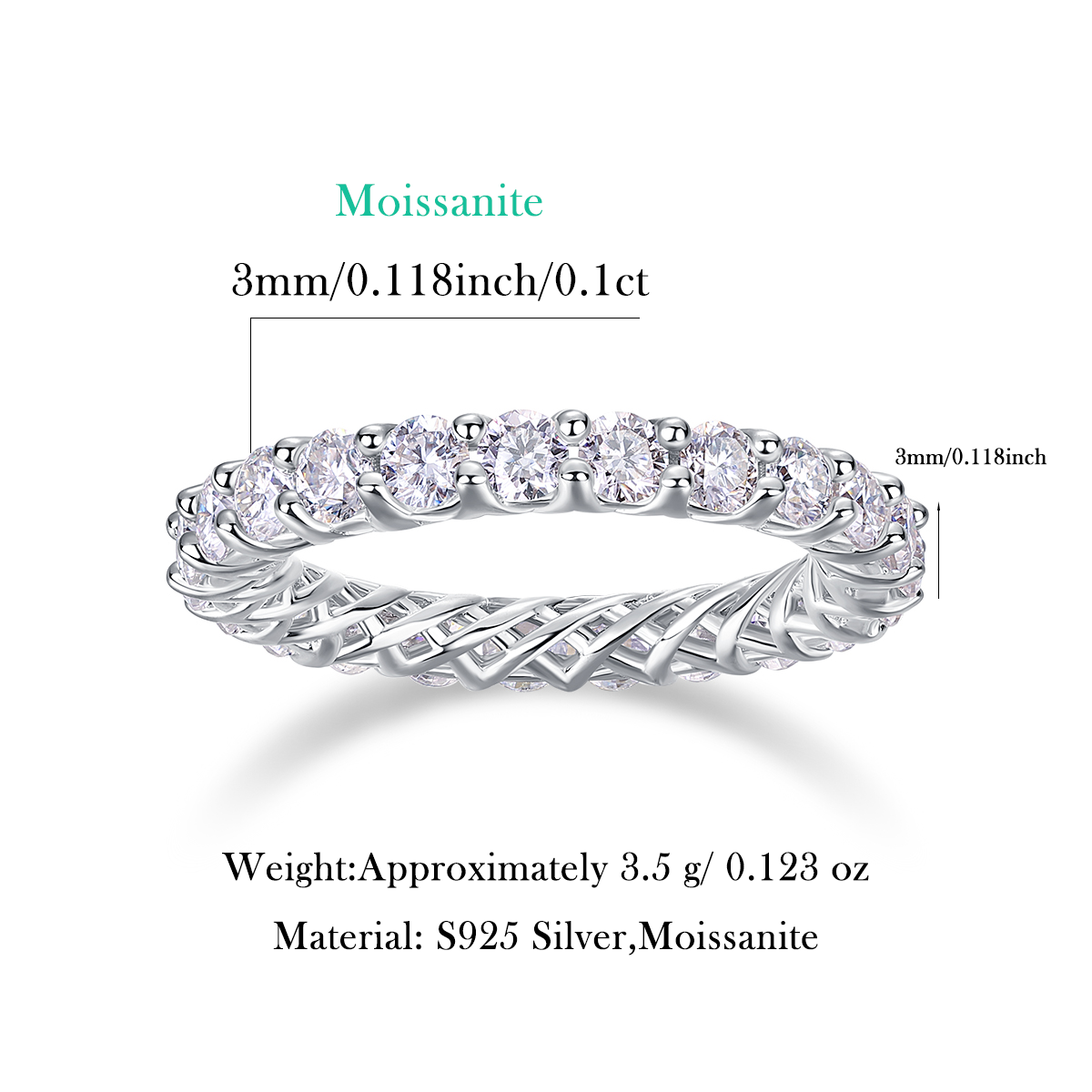 NEVE Crown Eternity Band Ring